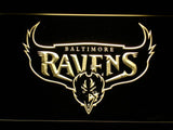 Baltimore Ravens (6) LED Neon Sign Electrical - Yellow - TheLedHeroes