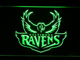 Baltimore Ravens (7) LED Neon Sign Electrical - Green - TheLedHeroes