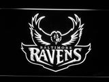 Baltimore Ravens (7) LED Neon Sign USB - White - TheLedHeroes