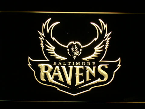 FREE Baltimore Ravens (7) LED Sign - Yellow - TheLedHeroes