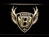 Baltimore Ravens (12) LED Neon Sign Electrical - Yellow - TheLedHeroes
