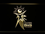 Atlanta Falcons Youth Foundation LED Neon Sign Electrical - Yellow - TheLedHeroes