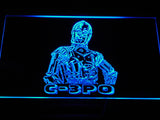FREE Star Wars C-3PO LED Sign - Blue - TheLedHeroes