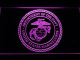 US Marine Corps Dept. Of Navy LED Neon Sign Electrical - Purple - TheLedHeroes