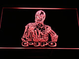 FREE Star Wars C-3PO LED Sign - Red - TheLedHeroes