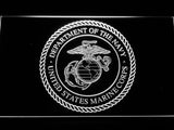 US Marine Corps Dept. Of Navy LED Neon Sign USB - White - TheLedHeroes