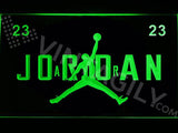 Jordan 23 LED Neon Sign USB - Green - TheLedHeroes