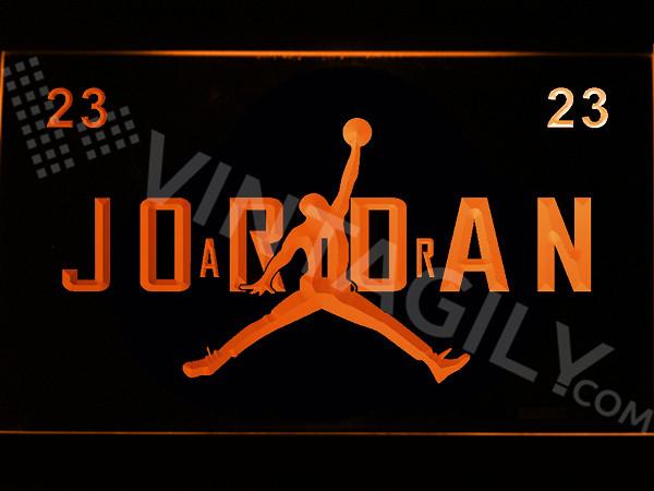 Jordan 23 LED Neon Sign USB - Red - TheLedHeroes