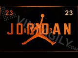 Jordan 23 LED Neon Sign USB - Red - TheLedHeroes
