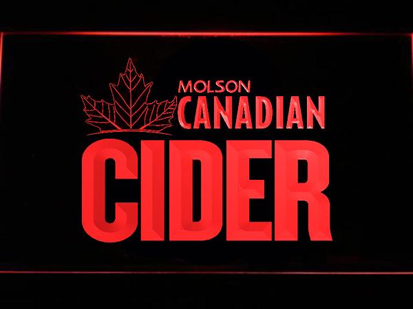 Molson Canadian Cider LED Neon Sign Electrical - Red - TheLedHeroes