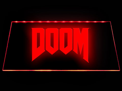 FREE Doom LED Sign - Red - TheLedHeroes