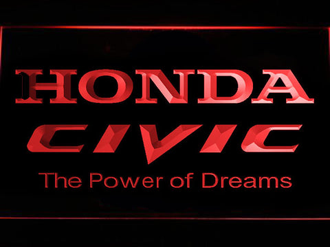 FREE Honda Civic LED Sign - Red - TheLedHeroes