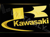 Kawasaki 2 LED Sign - Yellow - TheLedHeroes