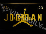 Jordan 23 LED Neon Sign USB - Yellow - TheLedHeroes