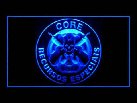 BOPE CORE PCERJ Recursos Especiais LED Neon Sign USB - Blue - TheLedHeroes