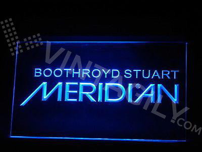 FREE Boothroyd Stuart Meridian LED Sign - Blue - TheLedHeroes