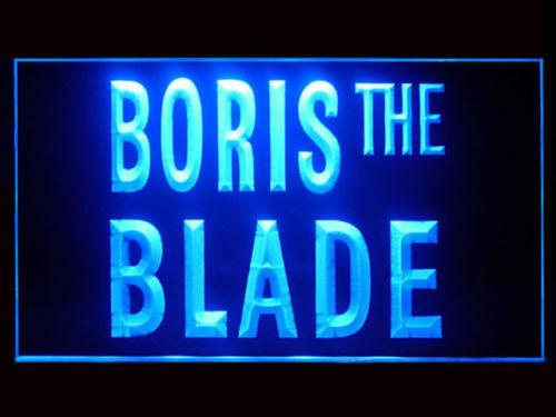 Boris The Blade LED Neon Sign Electrical - Blue - TheLedHeroes