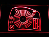 FREE DJ Turntable Mixer Music Spinner LED Sign - Red - TheLedHeroes