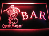 Captain Morgan Bar LED Neon Sign USB - Red - TheLedHeroes