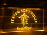 FREE Captain Morgan It's 5 pm Somewhere LED Sign - Yellow - TheLedHeroes