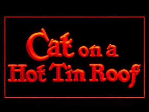 FREE Cat on a Hot Tin Roof LED Sign - Red - TheLedHeroes