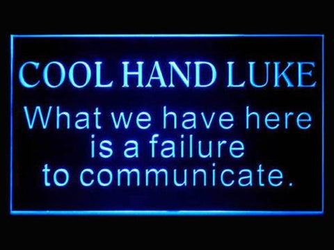 Cool Hand Luke LED Neon Sign USB - Blue - TheLedHeroes