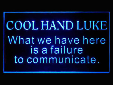 FREE Cool Hand Luke LED Sign - Blue - TheLedHeroes