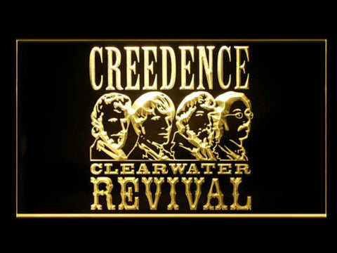 FREE Creedence Clearwater Revival LED Sign - Yellow - TheLedHeroes