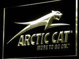 Arctic Cat Snowmobiles Logo LED Neon Sign USB - Yellow - TheLedHeroes