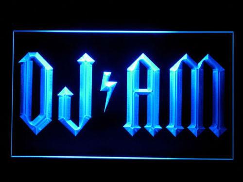 DJ AM LED Neon Sign USB - Blue - TheLedHeroes