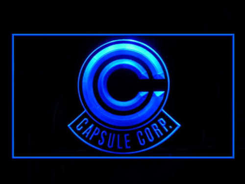 FREE Dragon Ball Z Capsule Corp. LED Sign - Blue - TheLedHeroes