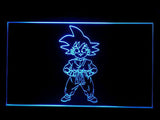 FREE Dragon Ball Z GT Super Saiya Son Goku LED Sign - Blue - TheLedHeroes