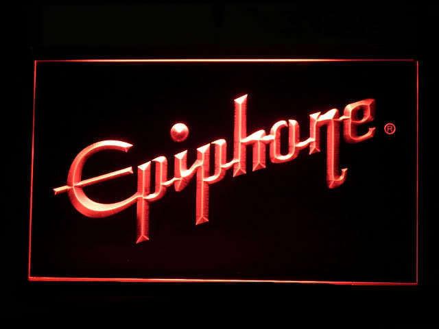 Epiphone Electronic Guitar LED Neon Sign USB - Red - TheLedHeroes