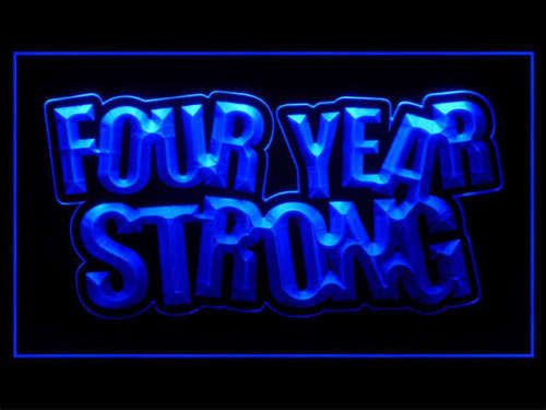 FREE Four Year Strong LED Sign - Blue - TheLedHeroes