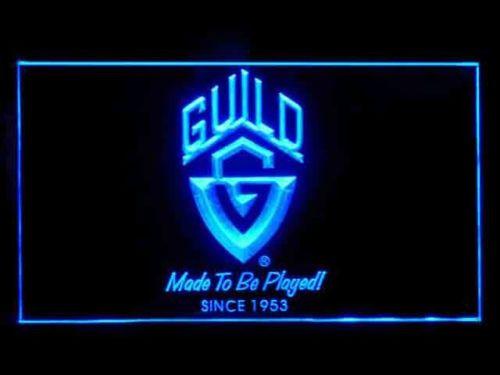 Guild Guitars LED Neon Sign Electrical - Blue - TheLedHeroes