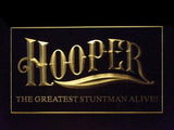 Hooper Burt Reynolds Stuntman LED Neon Sign USB - Yellow - TheLedHeroes