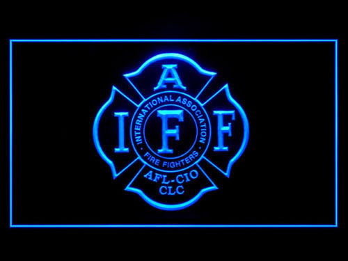 IAFF LED Sign - Blue - TheLedHeroes