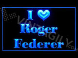 I Love Roger Federer LED Sign - Blue - TheLedHeroes