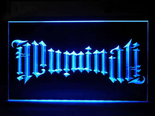 Illuminati Illuminus Organisation LED Sign - Blue - TheLedHeroes