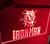 FREE Iron Man LED Sign - Red - TheLedHeroes