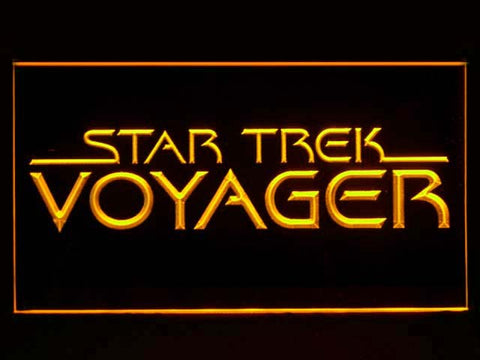 FREE Star Trek Voyager Logo Movie LED Sign - Yellow - TheLedHeroes