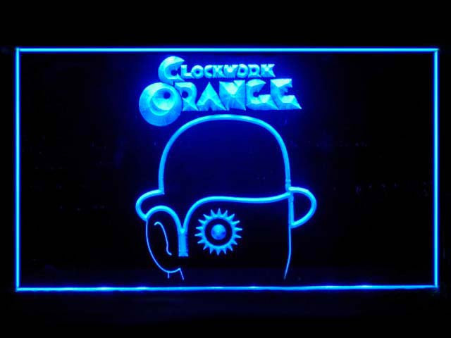 FREE A Clockwork Orange LED Sign - Blue - TheLedHeroes