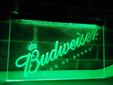 Budweiser King of Beer LED Neon Sign Electrical - Green - TheLedHeroes