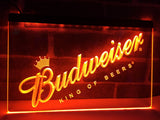 Budweiser King of Beer LED Neon Sign Electrical - Orange - TheLedHeroes