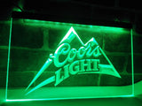 Coors Light Beer LED Neon Sign Electrical - Green - TheLedHeroes