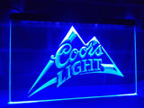 Coors Light Beer LED Neon Sign USB - Blue - TheLedHeroes