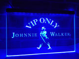 Johnnie Walker Whiskey VIP Only LED Neon Sign USB - Blue - TheLedHeroes
