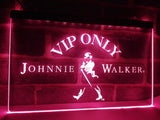 Johnnie Walker Whiskey VIP Only LED Neon Sign USB - Purple - TheLedHeroes
