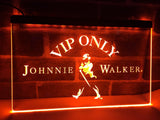 Johnnie Walker Whiskey VIP Only LED Neon Sign USB - Orange - TheLedHeroes