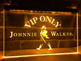 Johnnie Walker Whiskey VIP Only LED Neon Sign USB - Yellow - TheLedHeroes